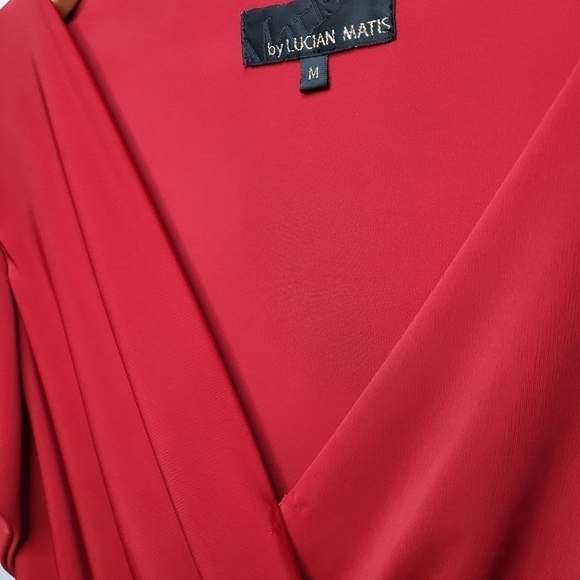 Lucian Matis Red Dress Size M - Picture 5 of 11